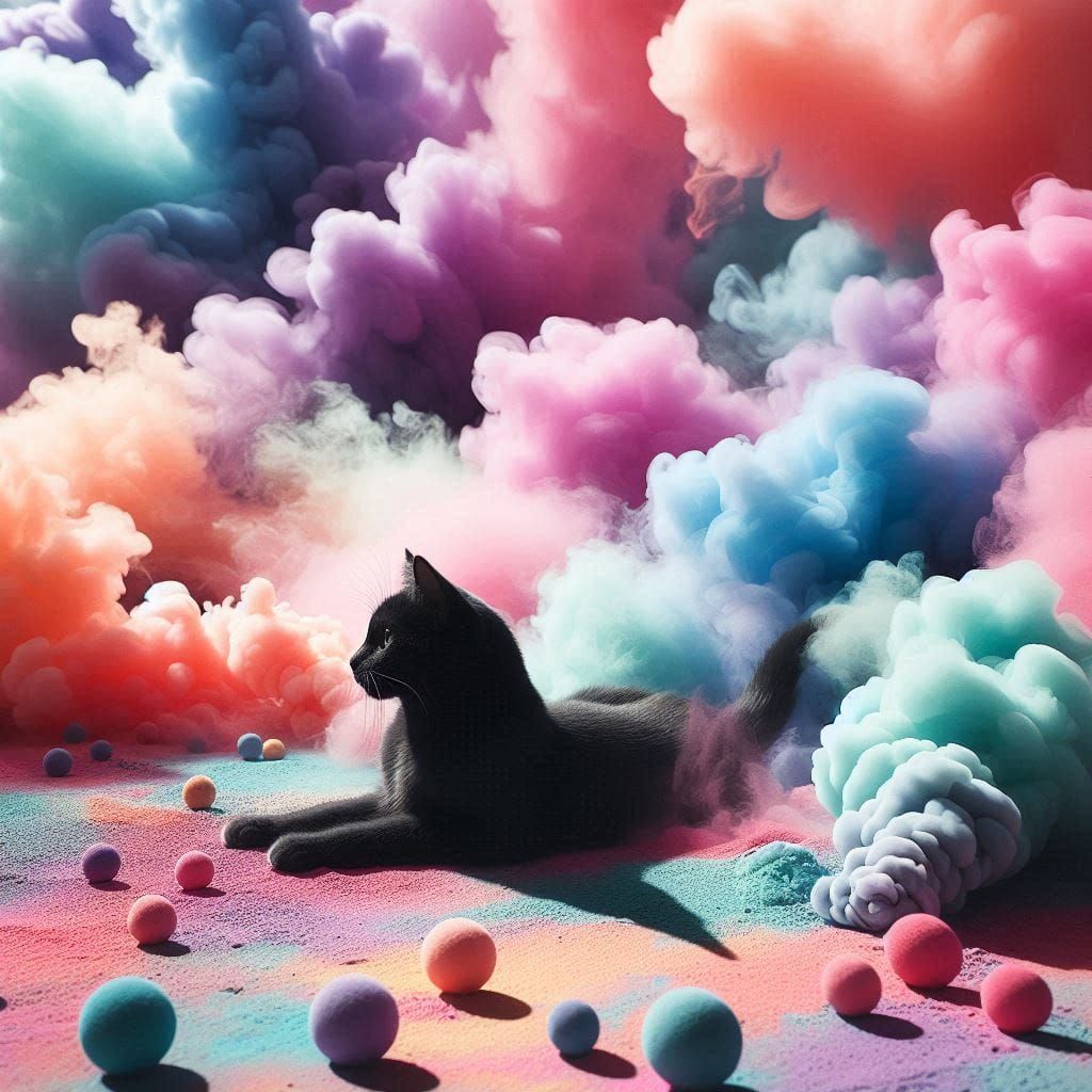 Cat Smoke Bomb Photography 2