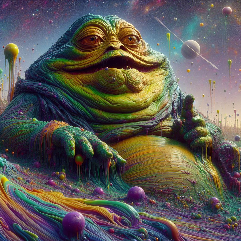 Colorful Jabba the Hut