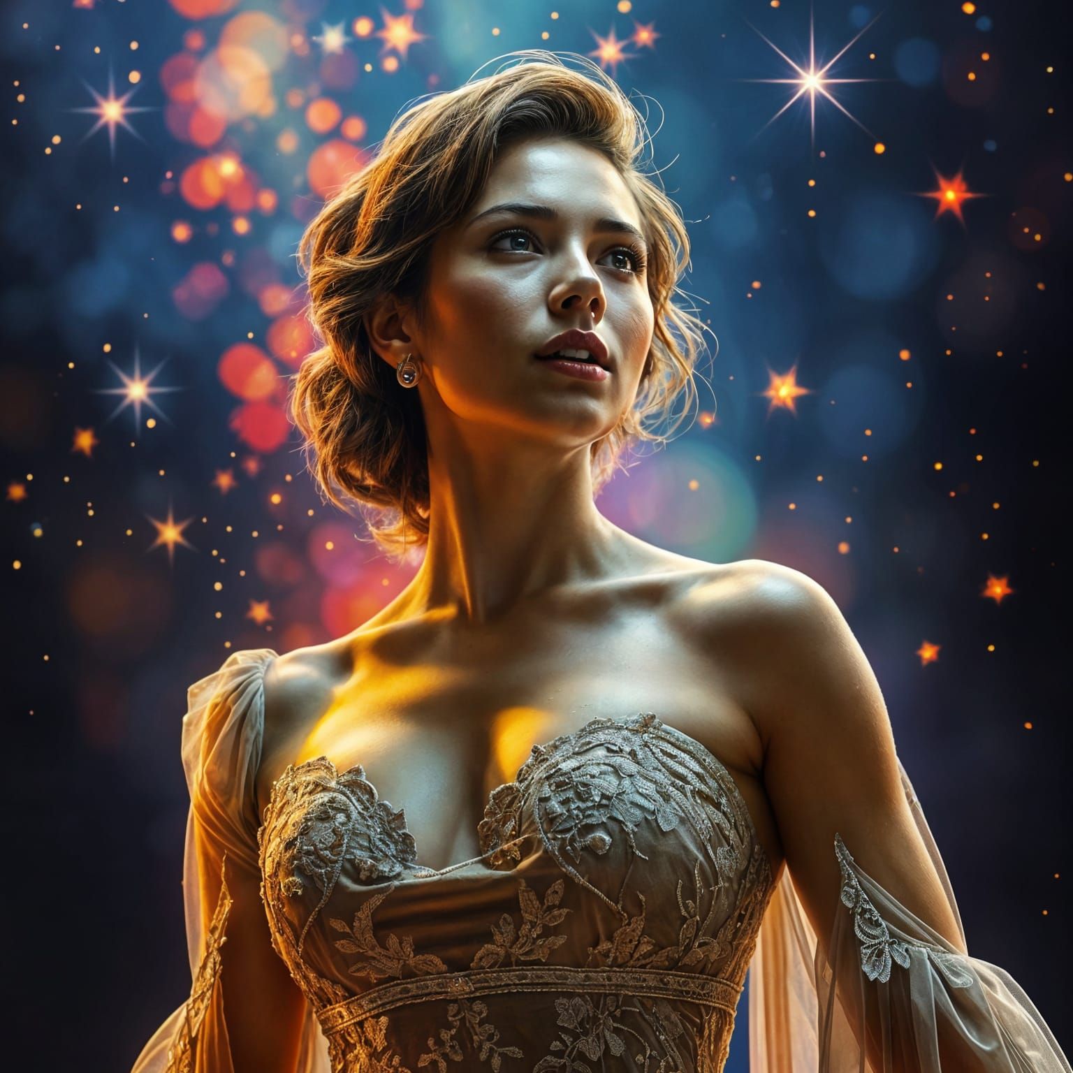 Starstruck in Hyperrealistic Splash Art