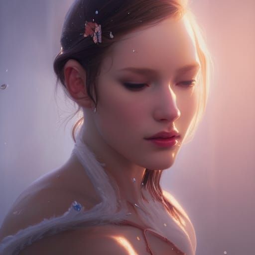 Ballerina in ice