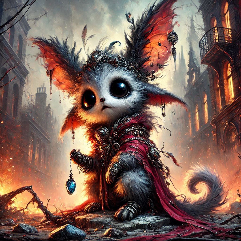 adorable fairy-tale fantasy creature portrait..