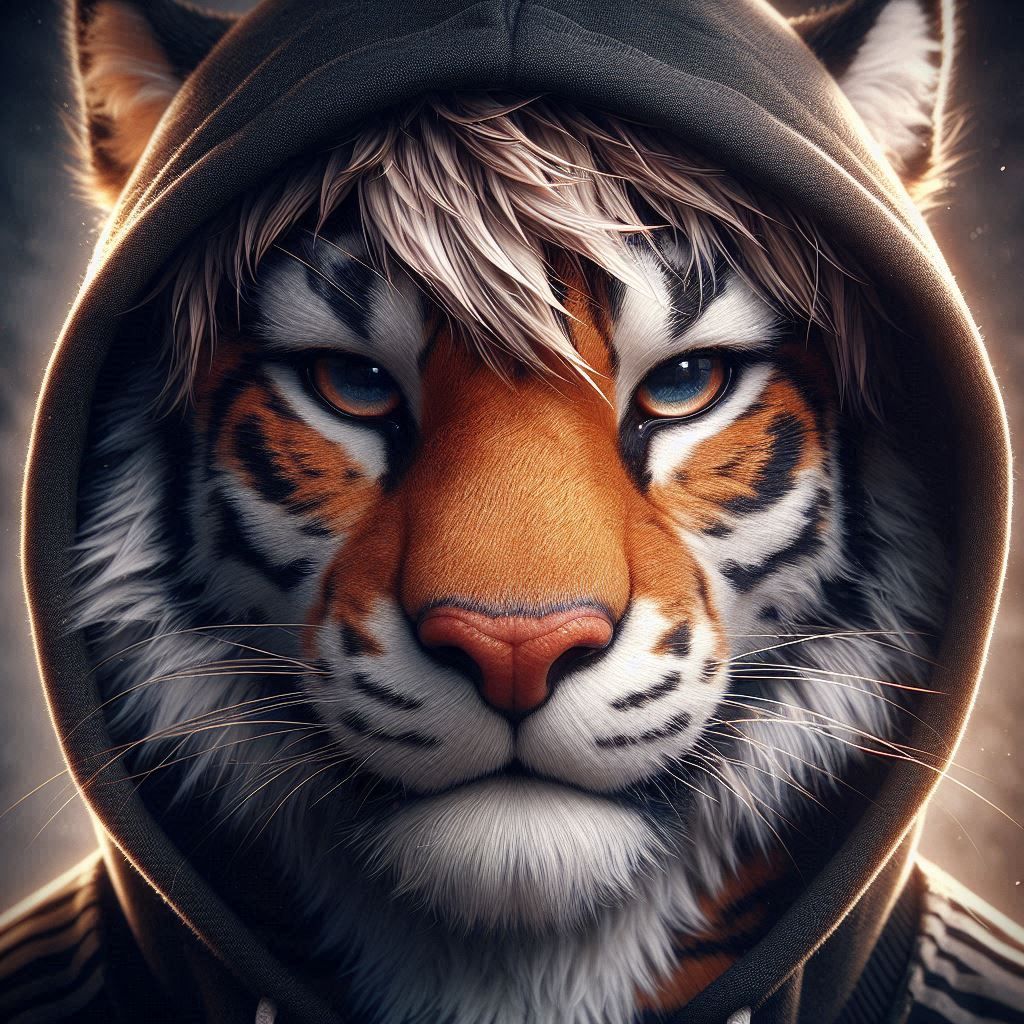 anthropomorphic tiger