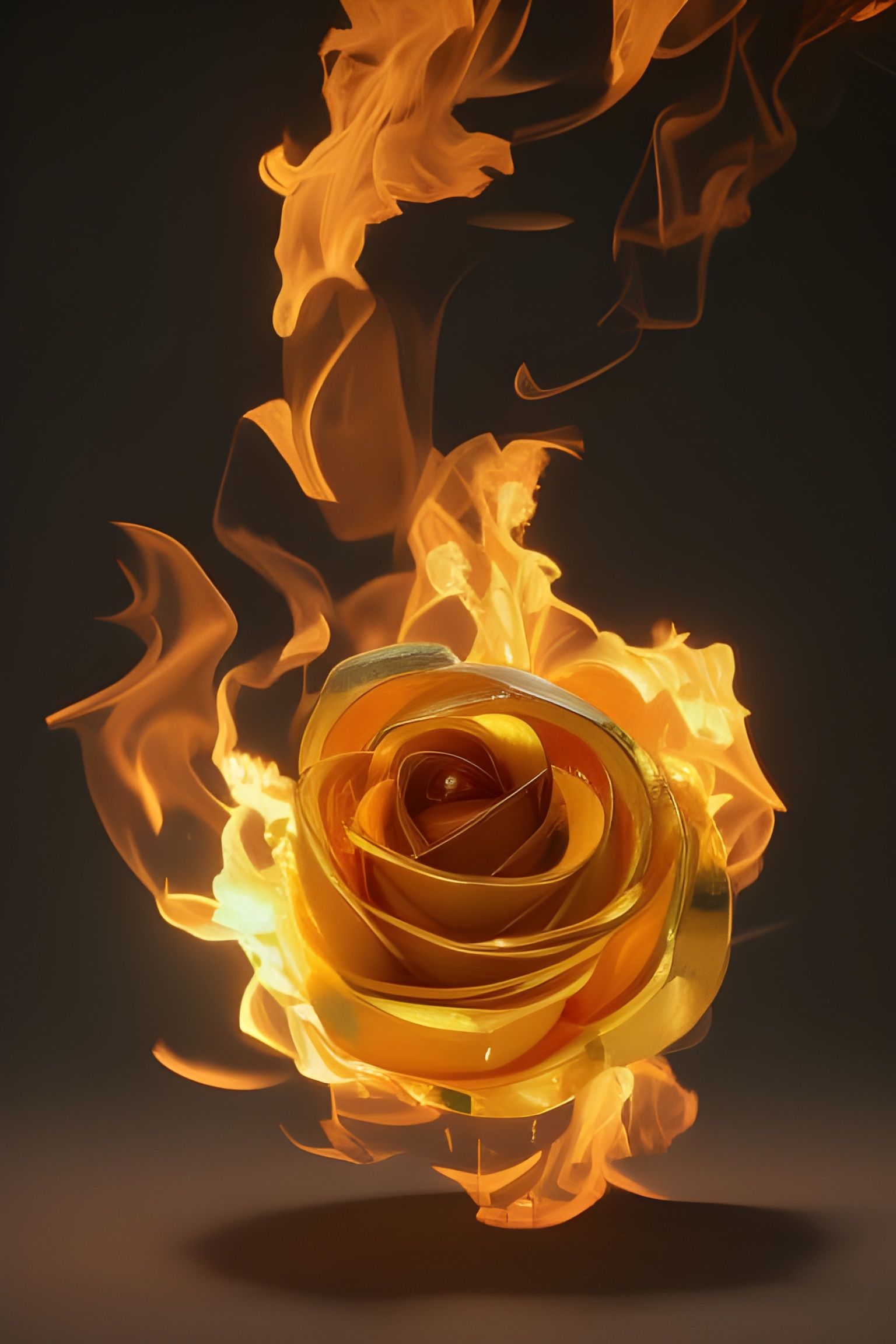 Rose ablaze  by @Mystique