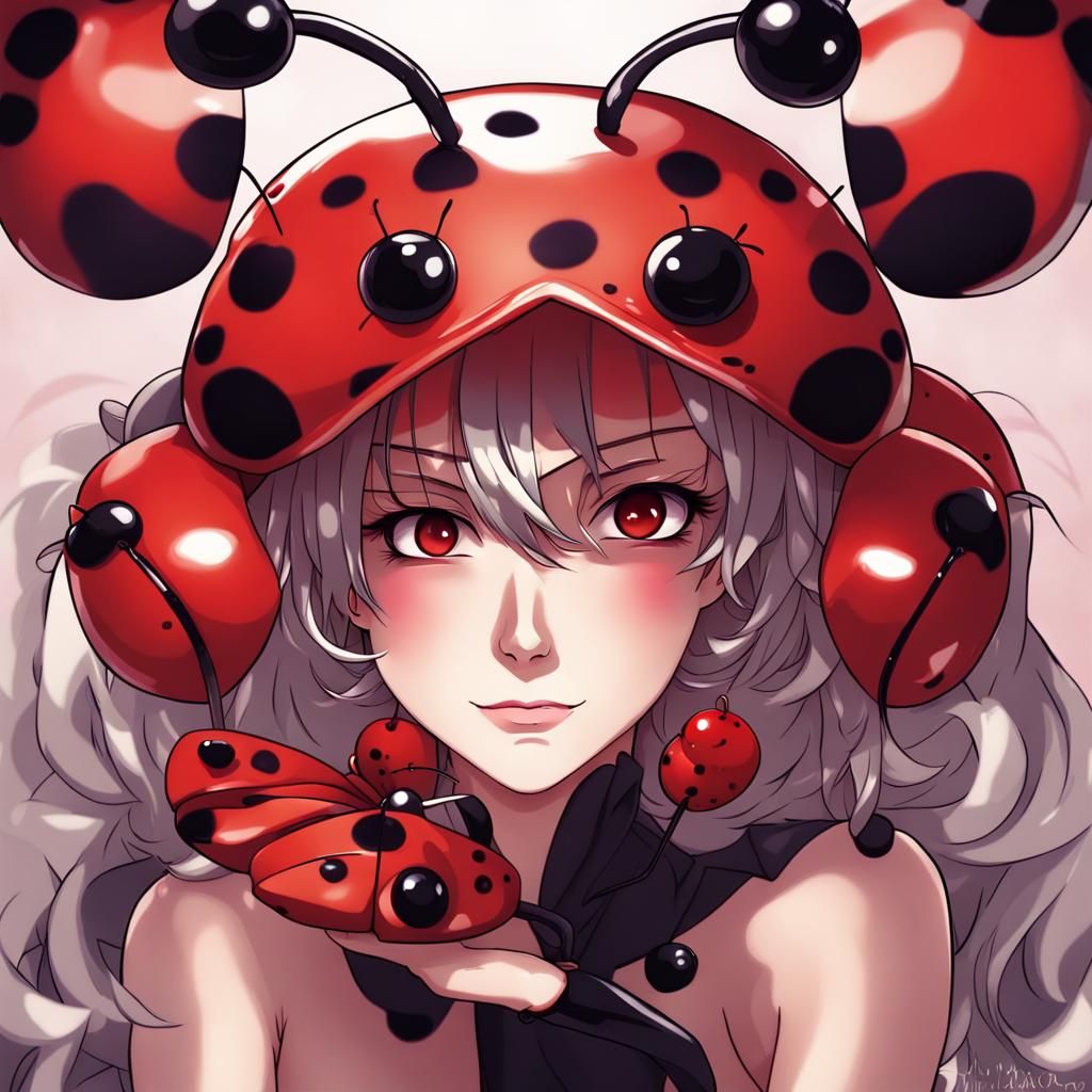 Hot anthropomorphic ladybug lady - AI Generated Artwork - NightCafe Creator