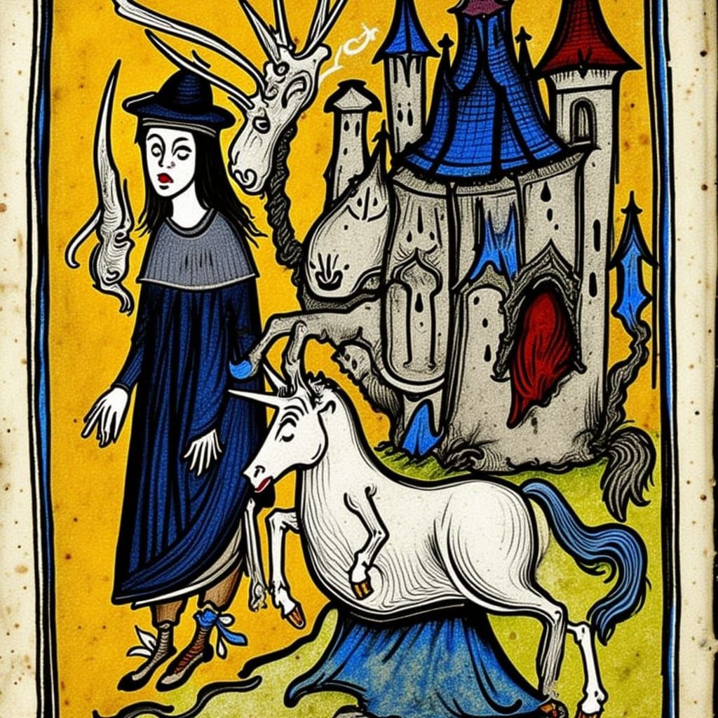 poor young man... after the fire in the castle he will have to sell his emmmm... unicorn?