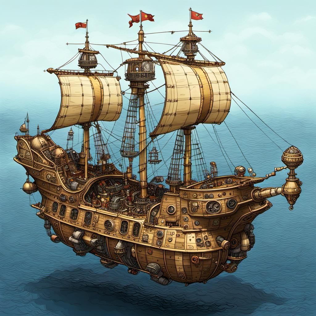PORTUGUESE CARAVEL SPACE SHIP