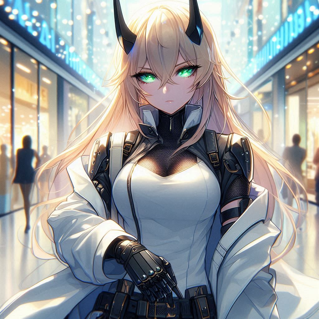 Another techno woman, mall