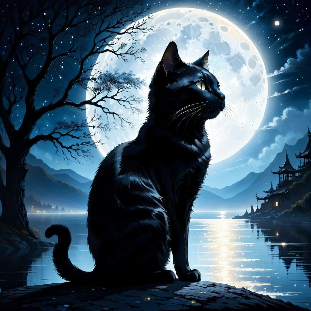 Black Cat / Full Moon