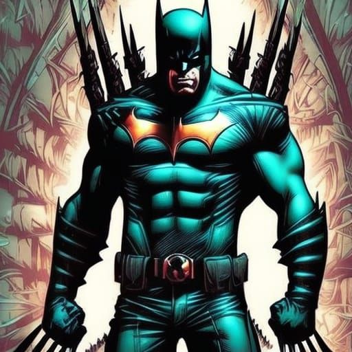 Wolverine x batman black