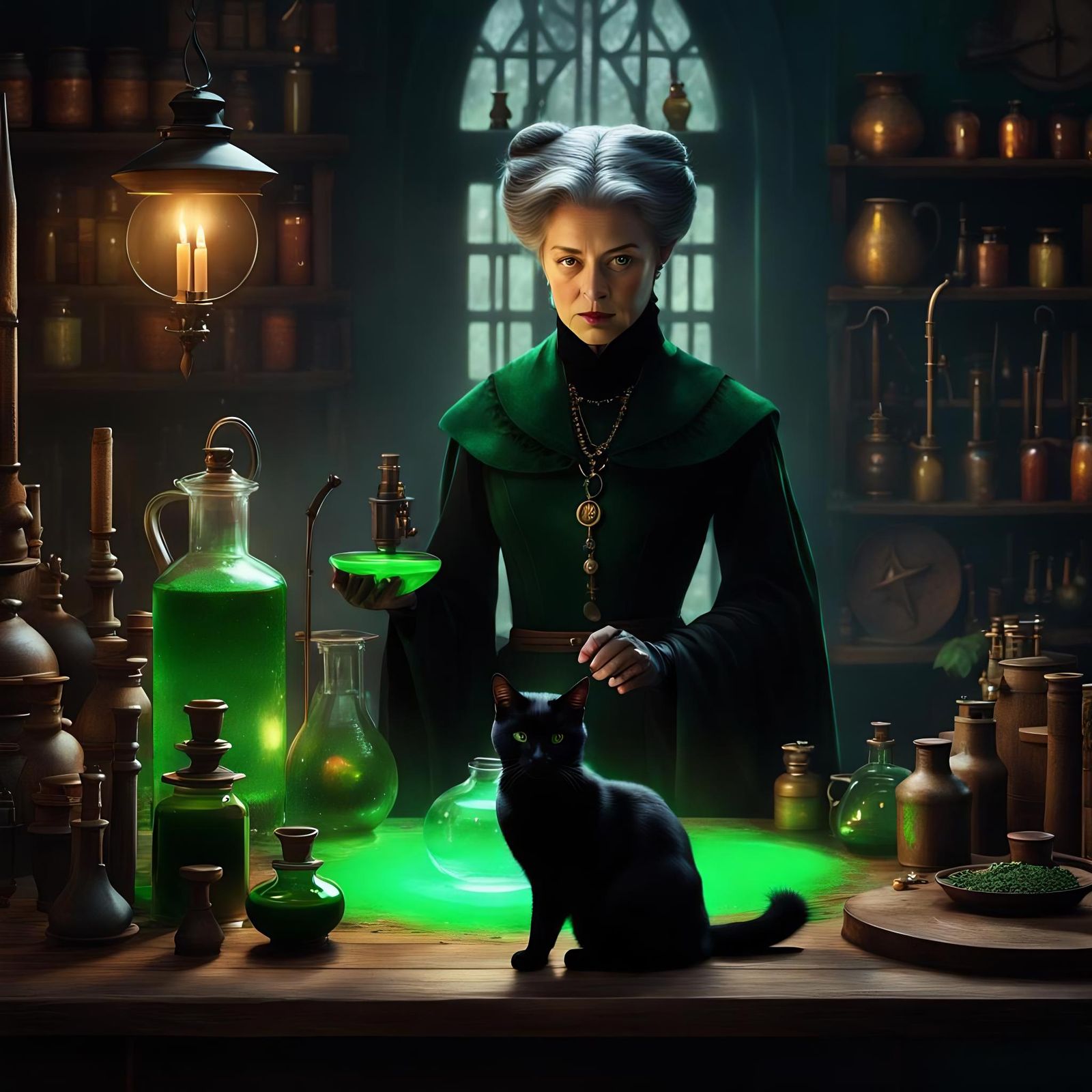 Brewing Magic Potions - AI Generated Artwork - NightCafe Creator