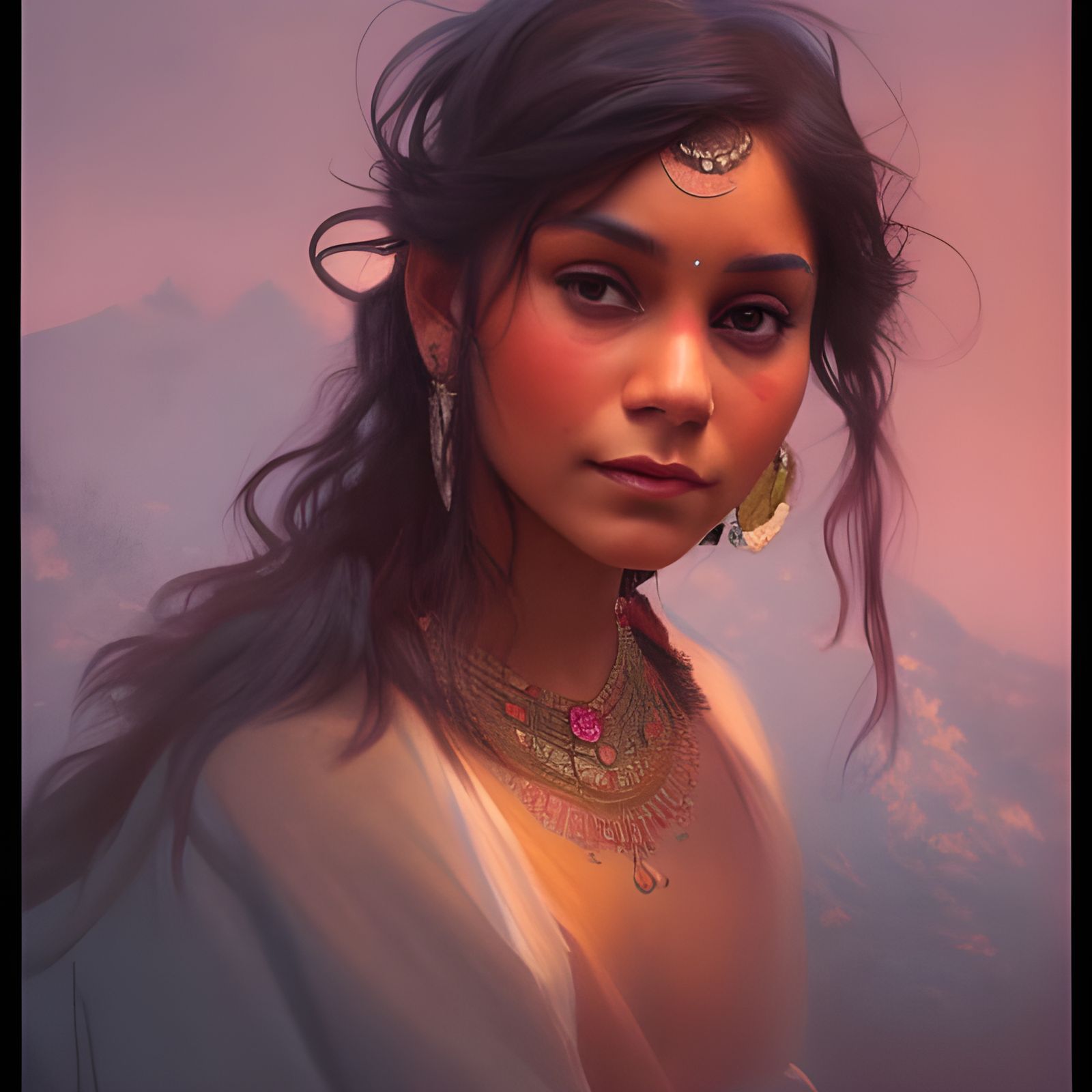 Indian Village look Vanessa Hudgens