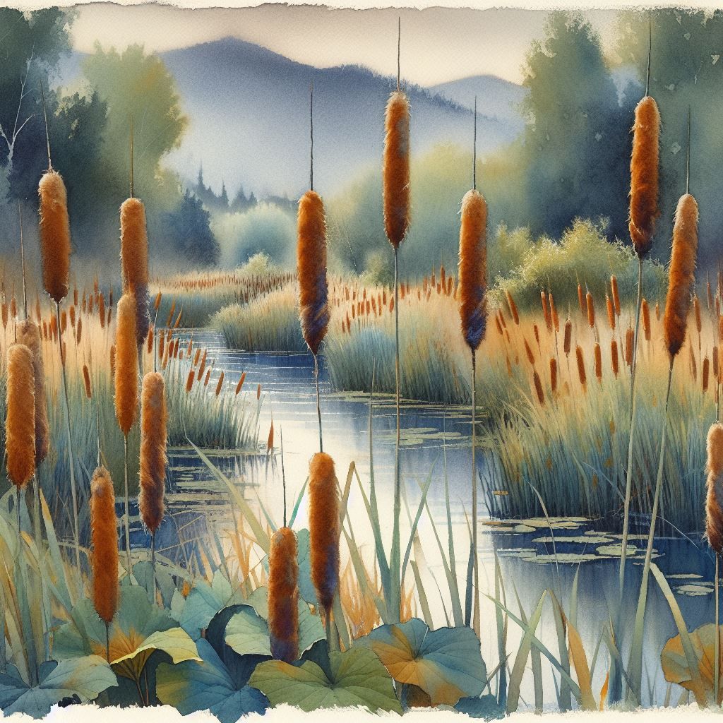 cattails by the creek