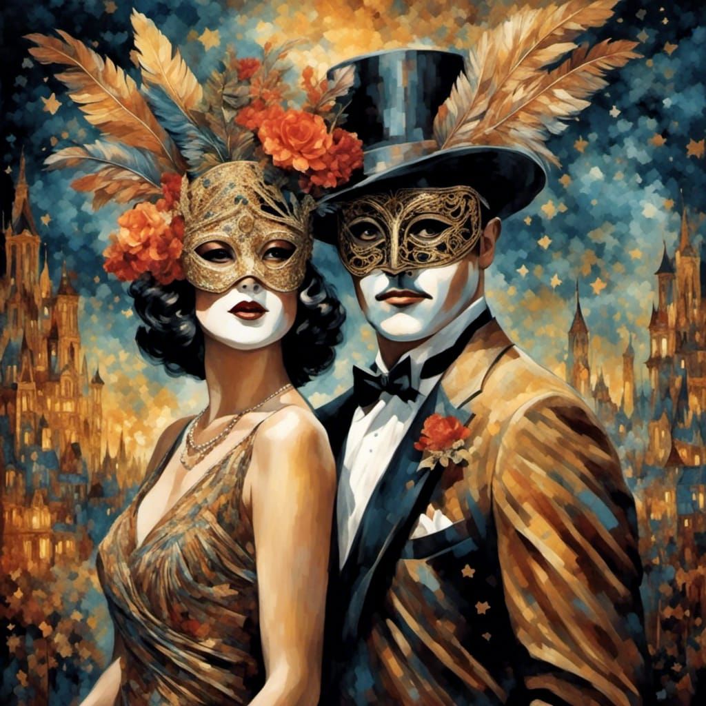 Masked gala, roaring twenties