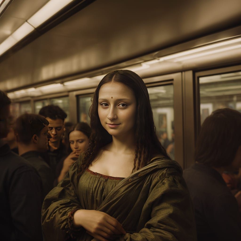 Freed from the painting and from the walls of the Louvre