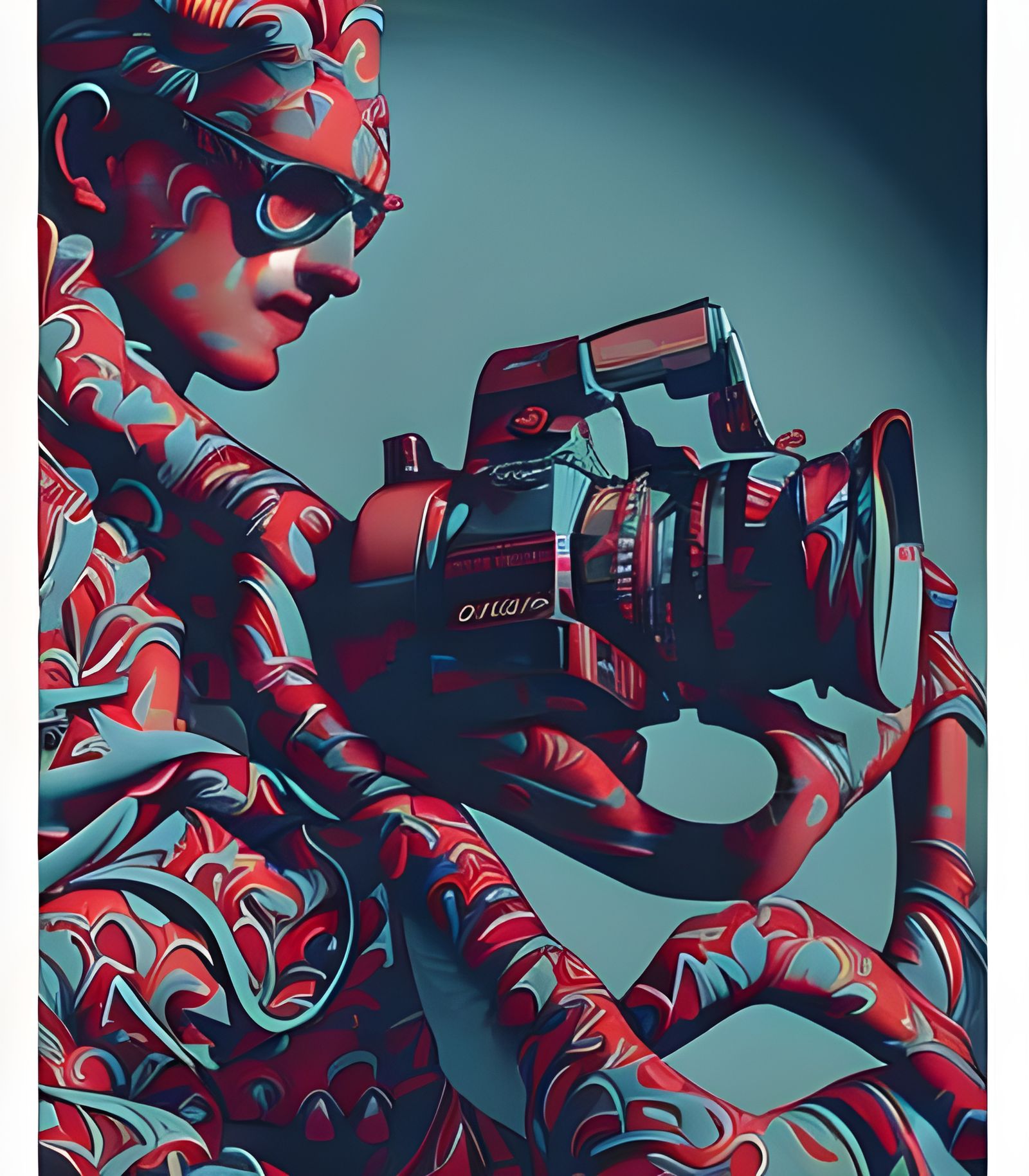 canon camera with wide lens. photographic camera parts. post...
