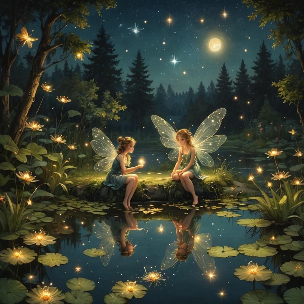 Pond Fairies  by @Yanciepants