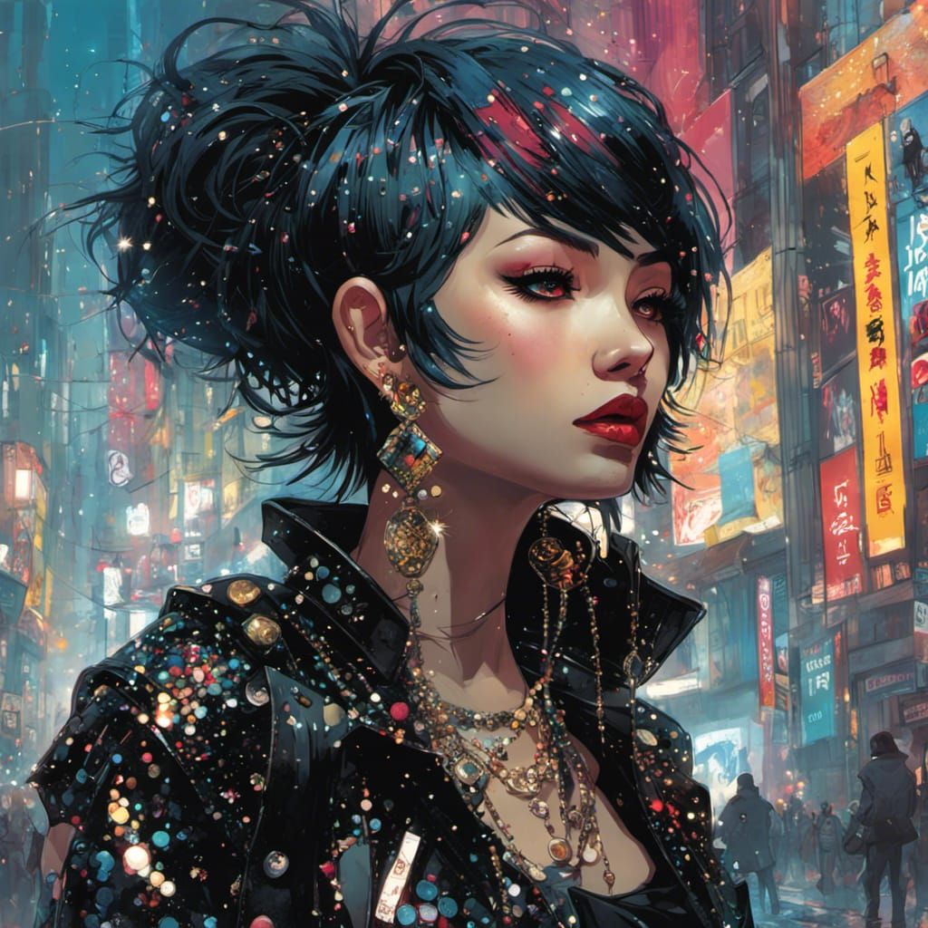 Queen__of the glitter scene  by @sharART