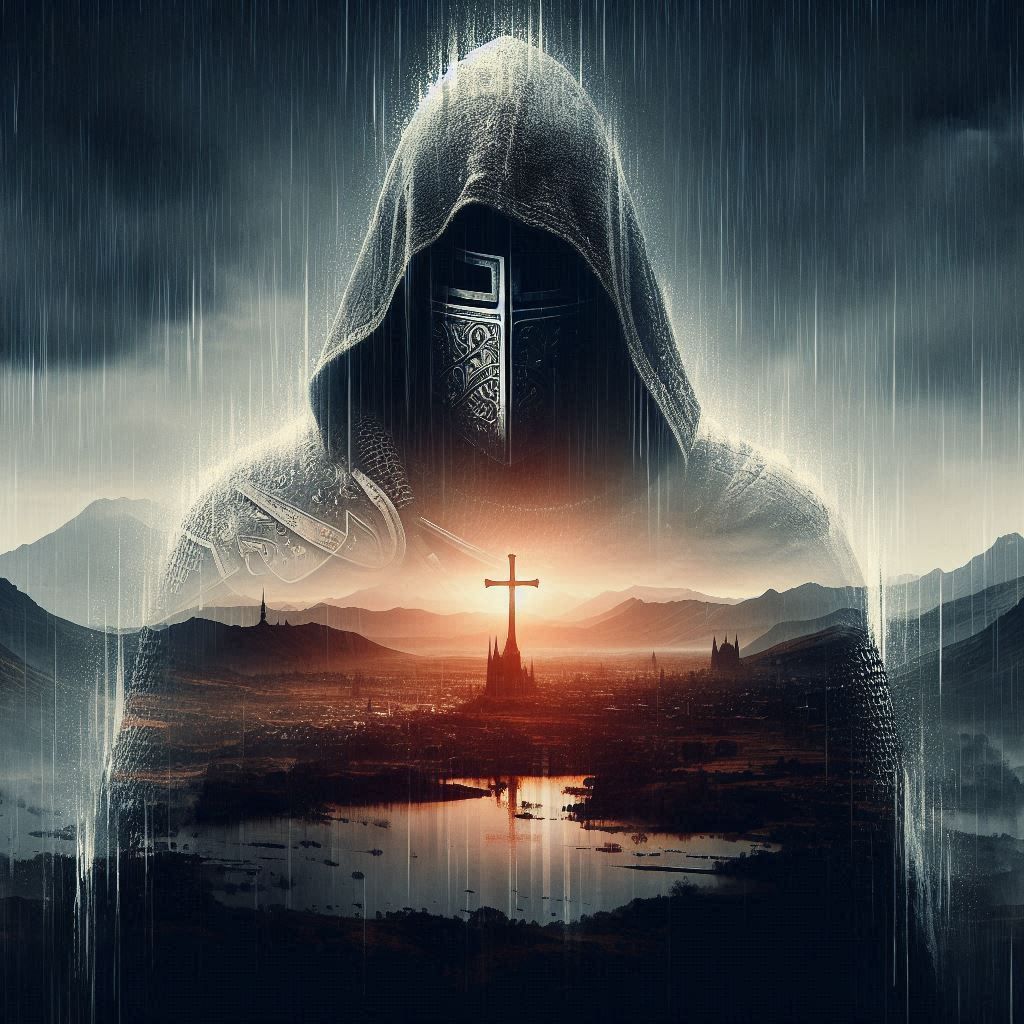 double exposure beautiful fantasy DALL-E 3 portrait landscap...