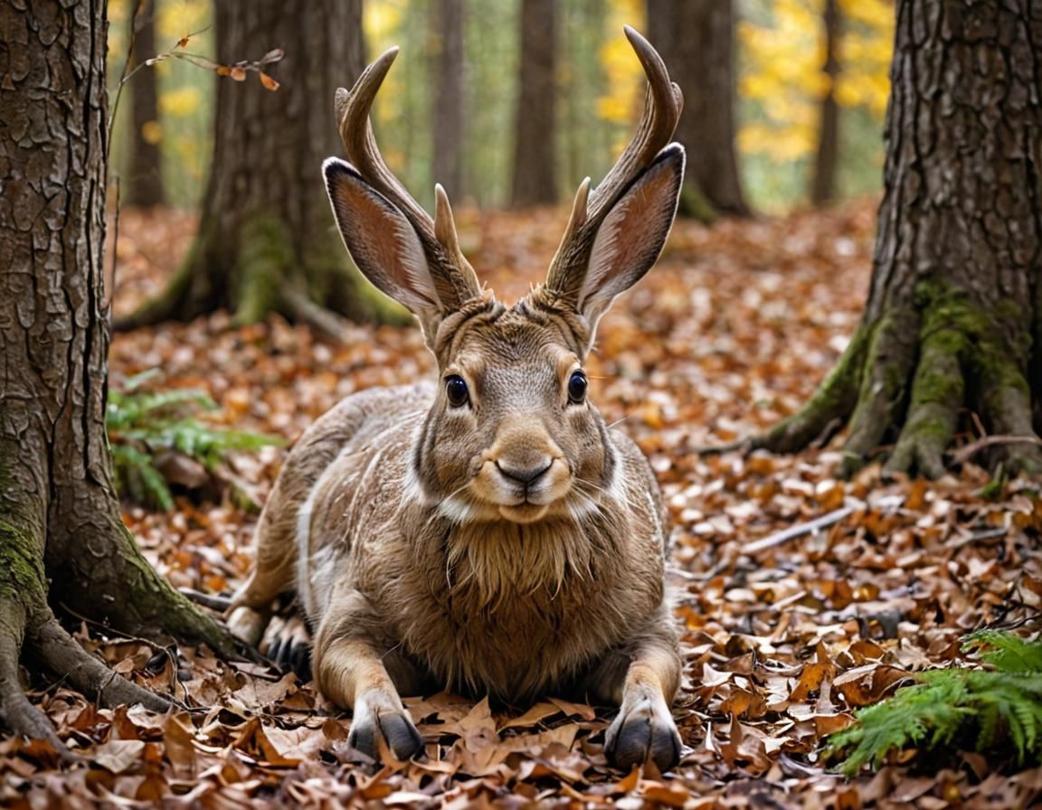 Jackalope In The Woods  by @Autumn