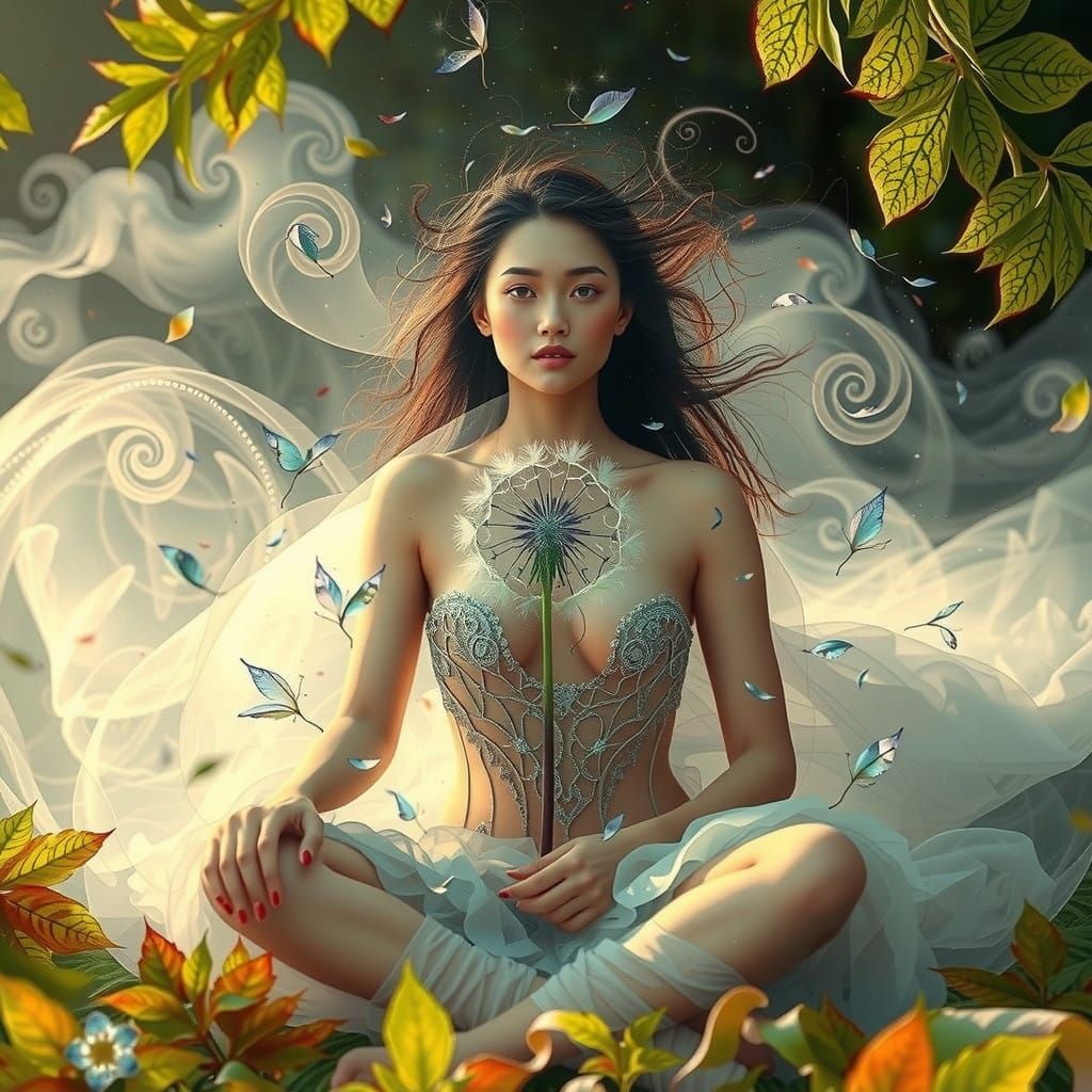 Sacred Geometry Tapestry in Emerald Hues