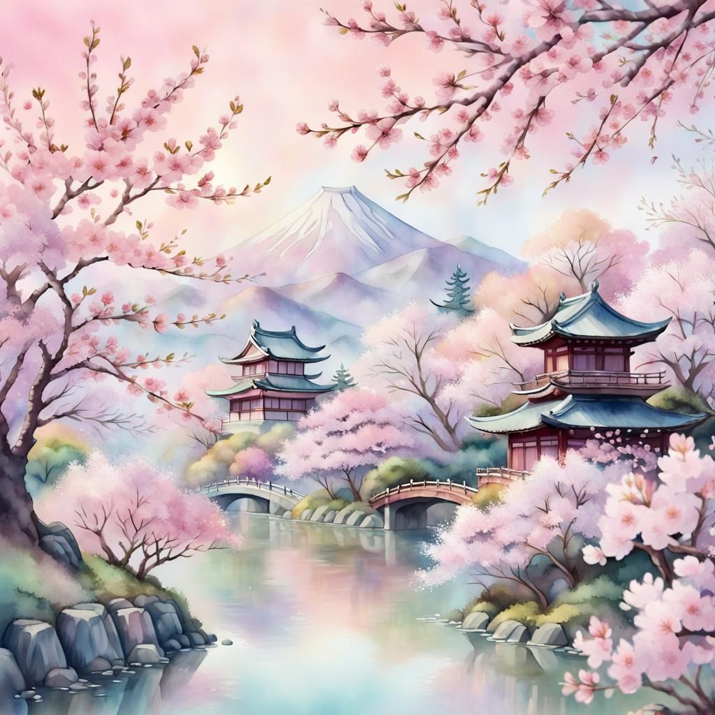 Japanese scenery   by @Koffee