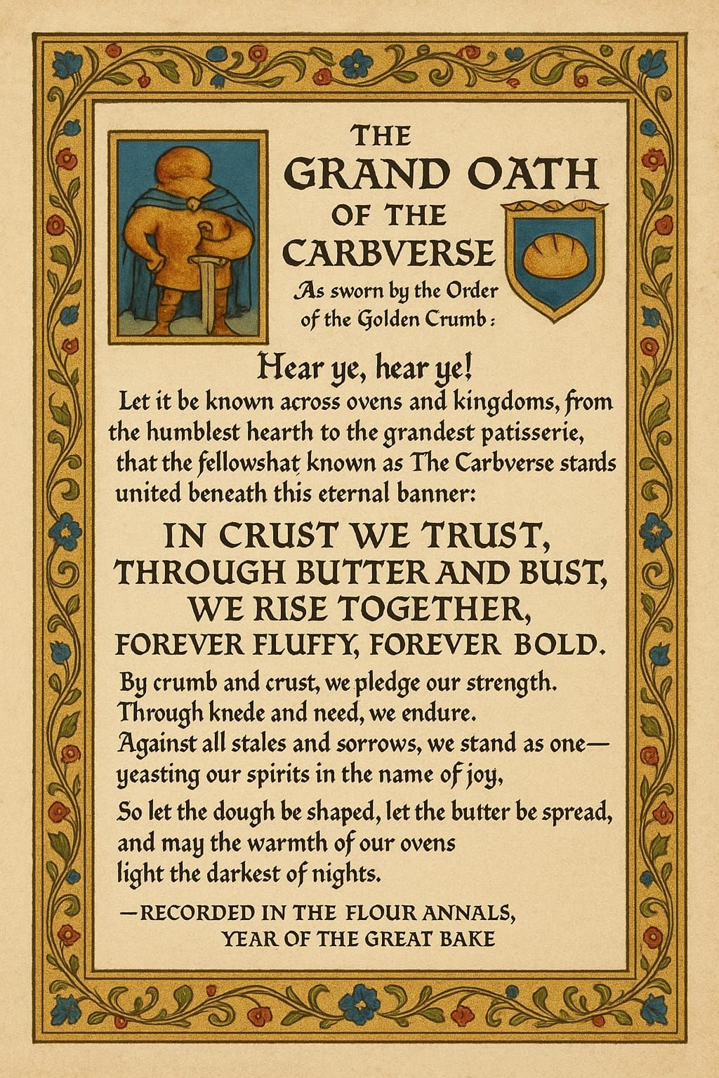 The Grand Oath of the Carbverse