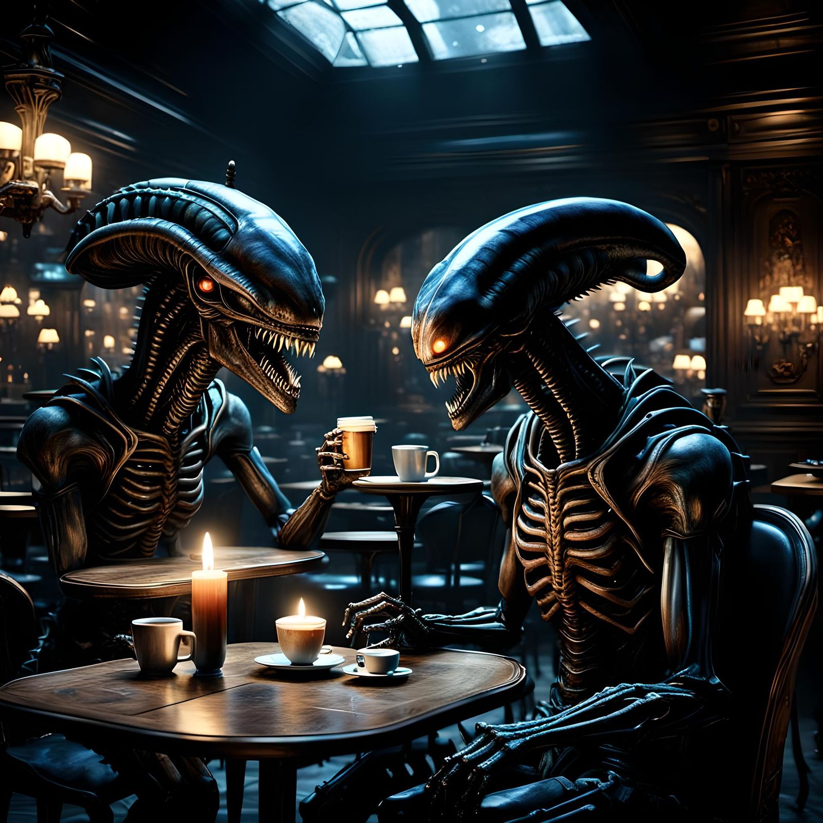 An ordinary day in an ordinary café  by @Indian Summer