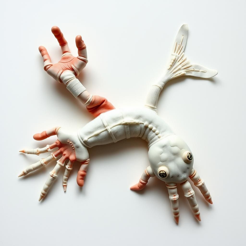Grotesque Contortionist Cluster Inspired by Surrealism