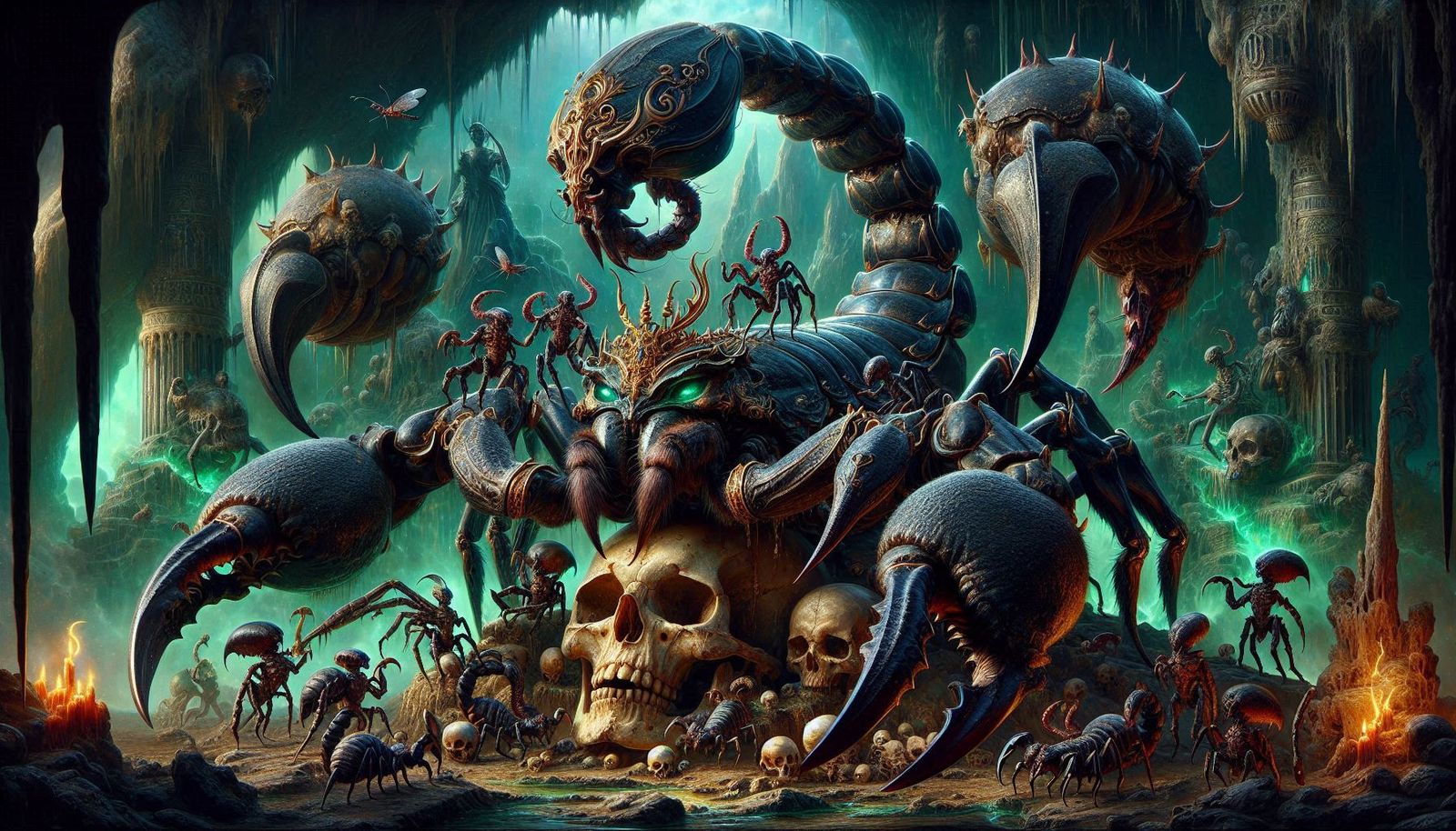 Queen Scorpina And Her Multitude of Minions