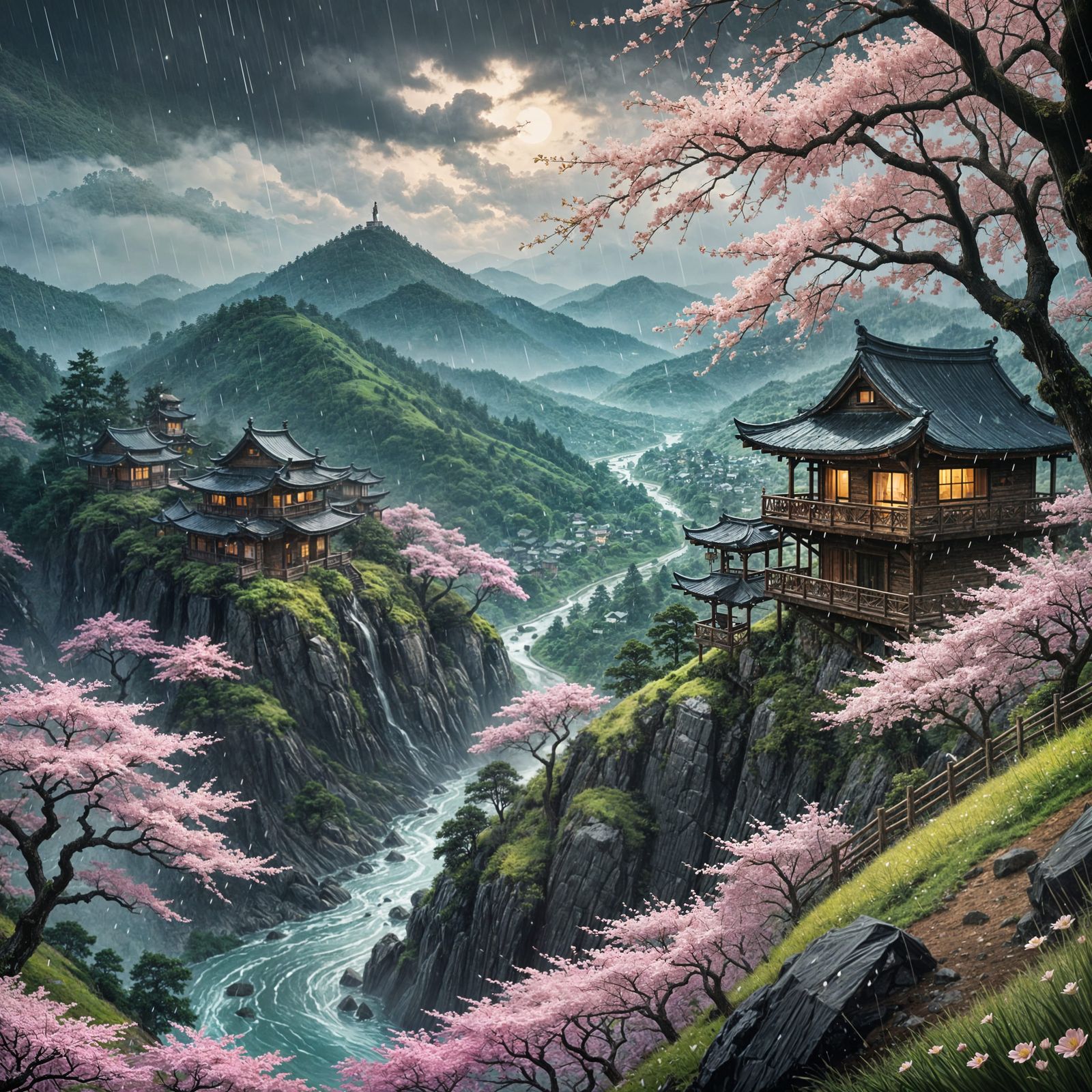 Sakura Valley  by @Pez