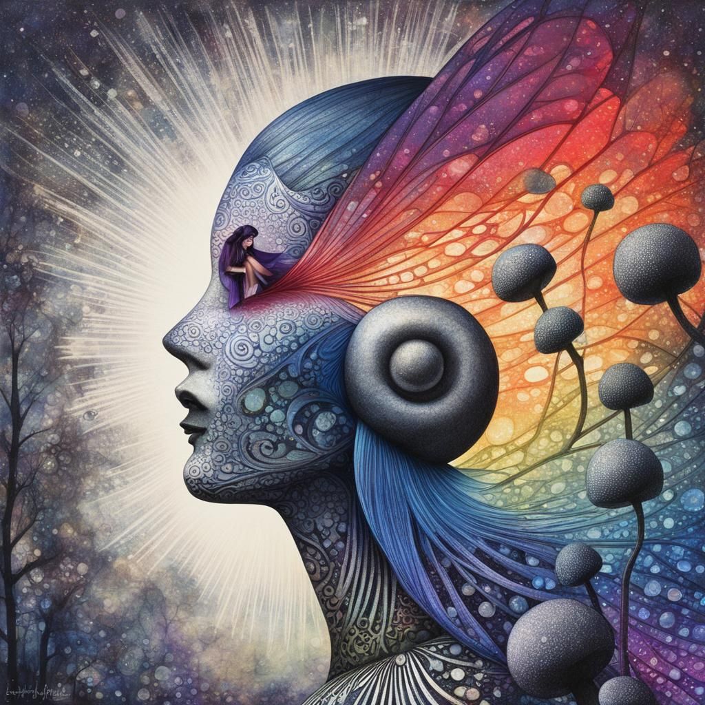 Woman made of music  Cubism in the style of Pablo Picasso and Georges Braque, and joined by Jean Metzinger, Albert Gleizes, Robert Delaunay...