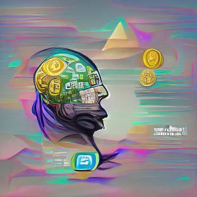 Crypto mind digital illustration