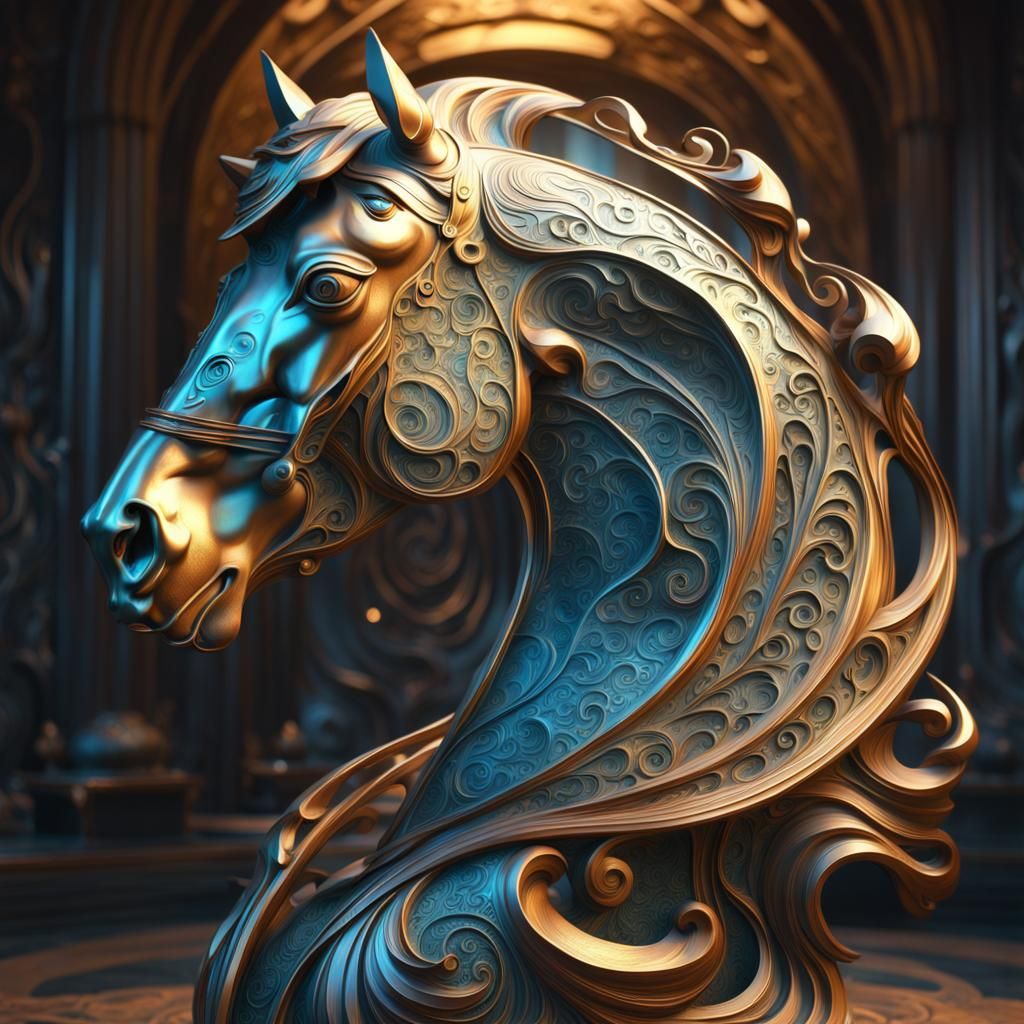 Horse statue  by @Mars