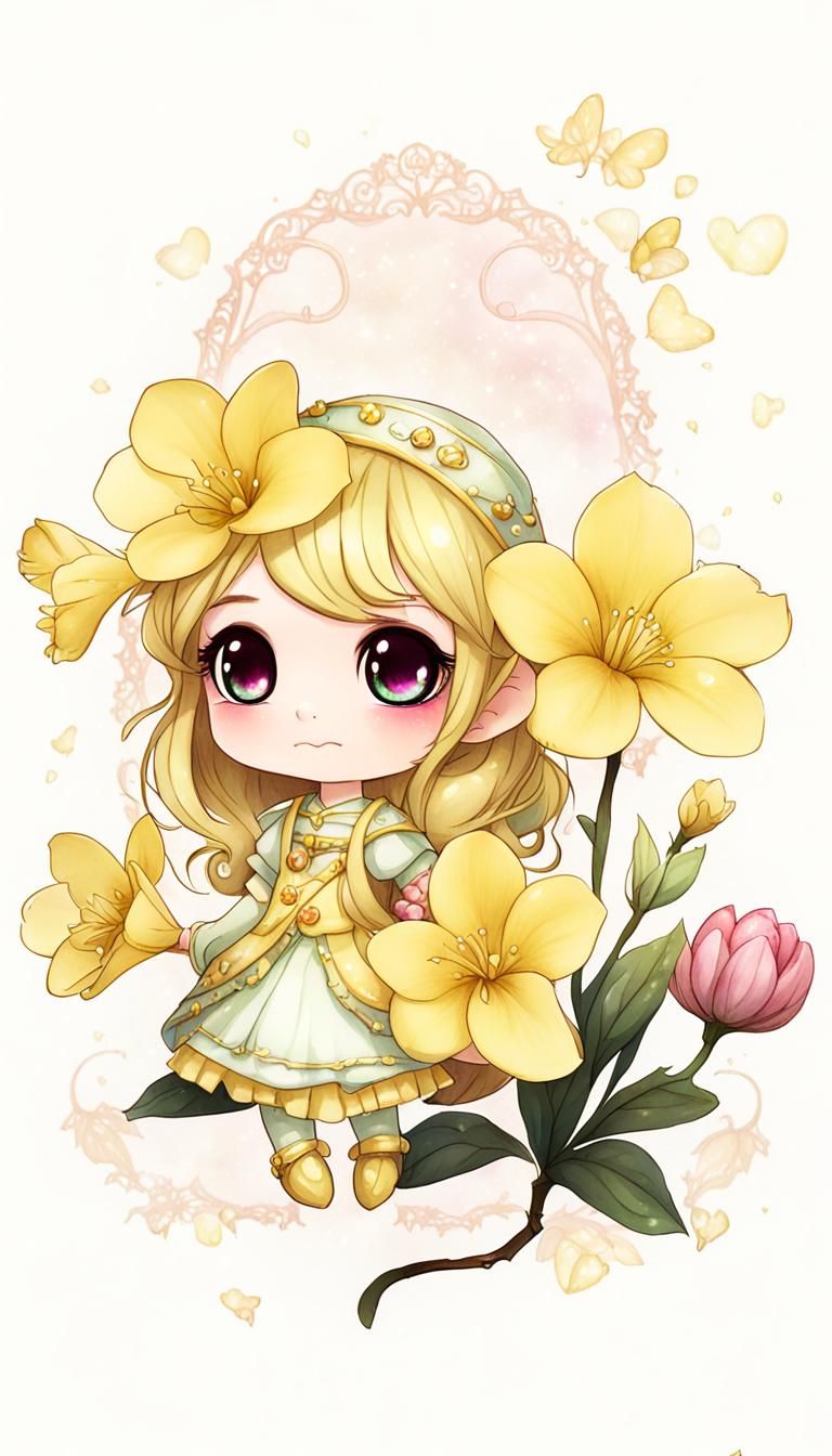 Evening primrose chibi fairytale