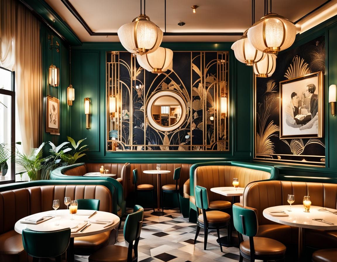 Art Deco Cafe   by @Kasia S-J