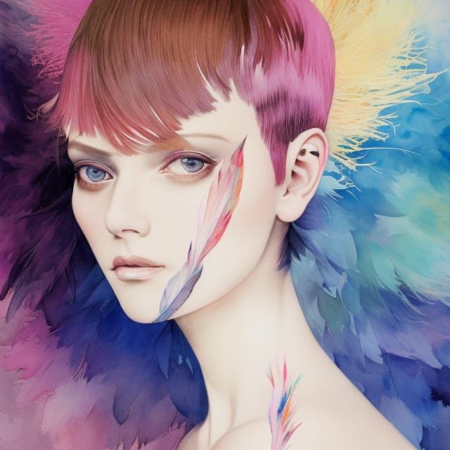 Watercolor portrait
