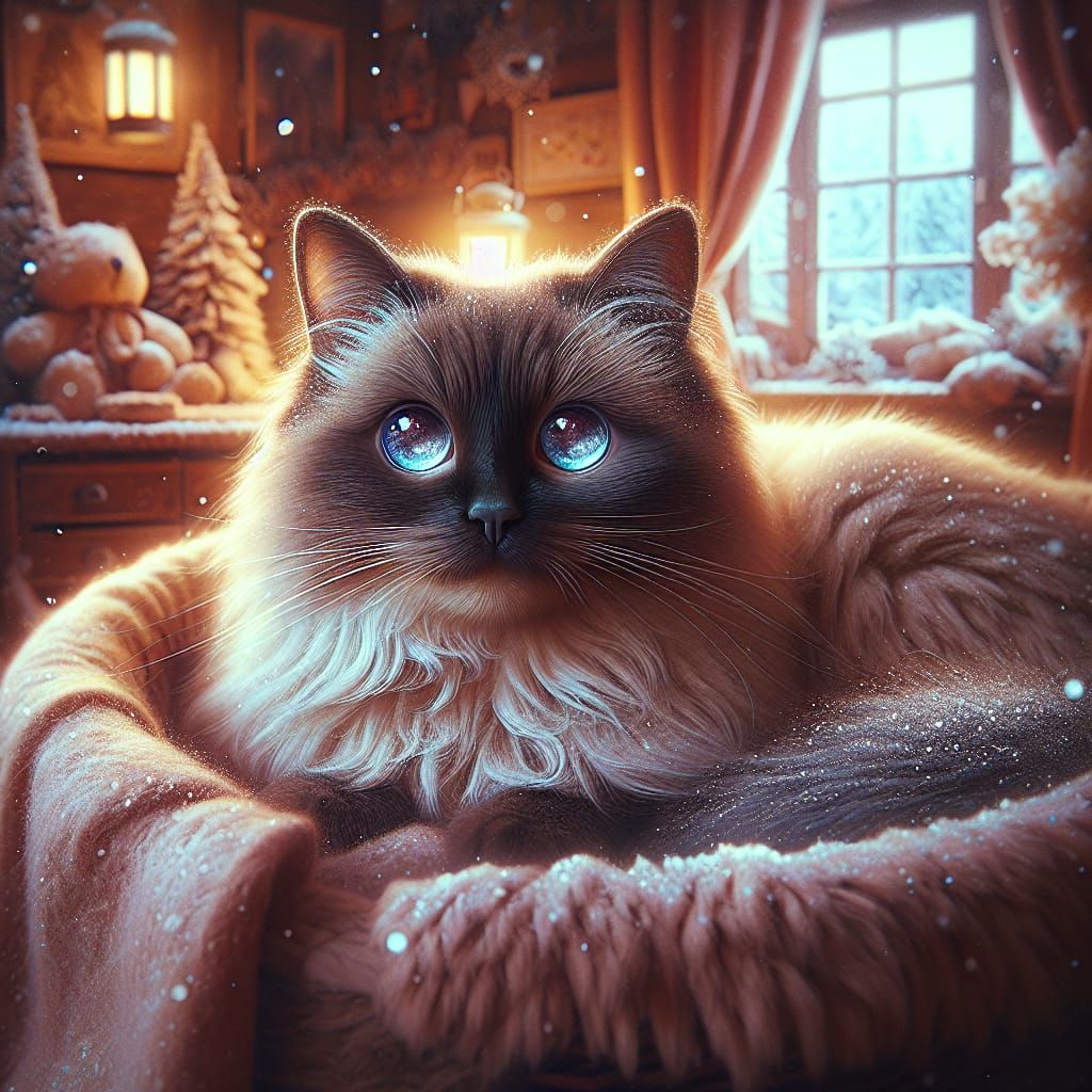 siamese cat  by @Dahut
