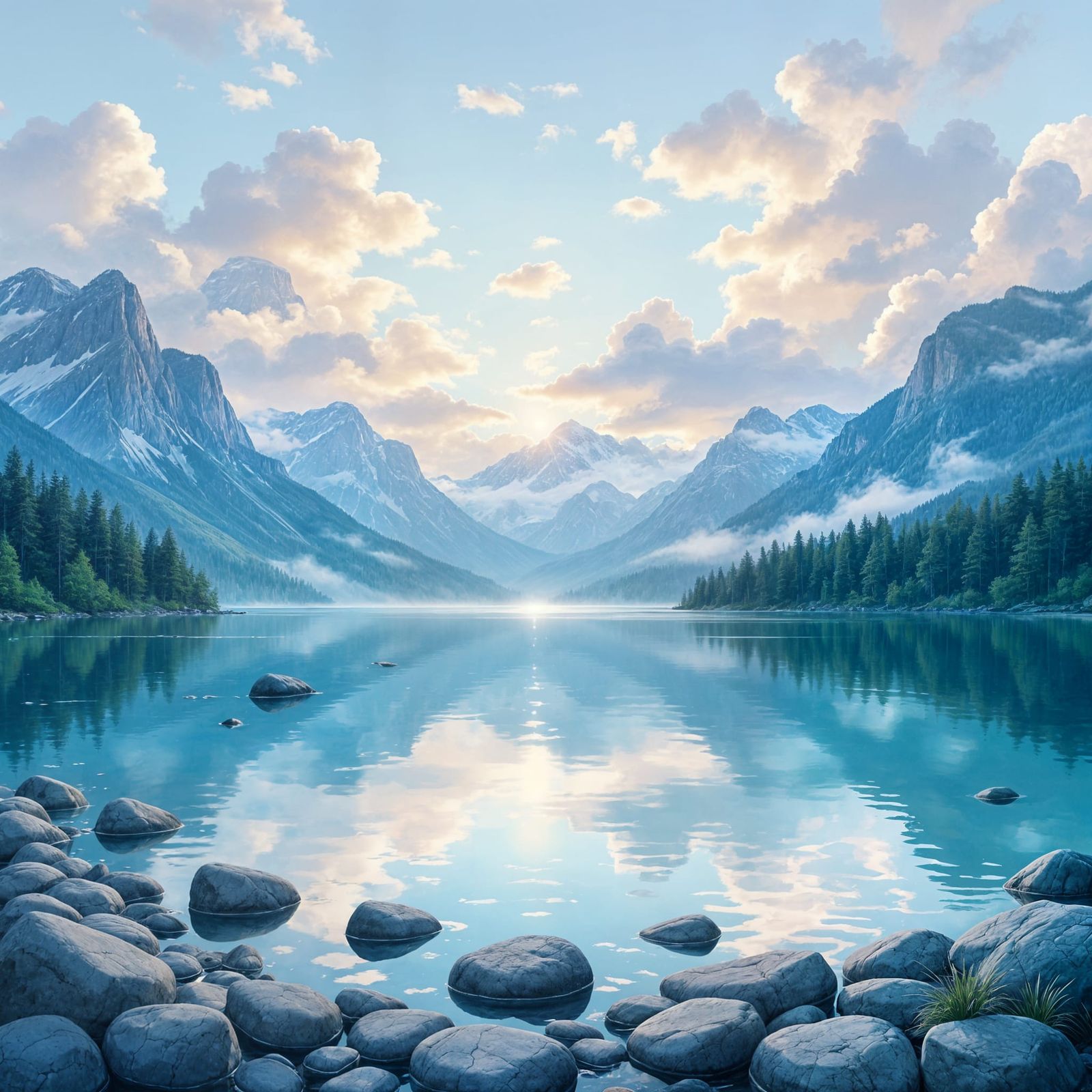 Mountain lake  by @Turasis