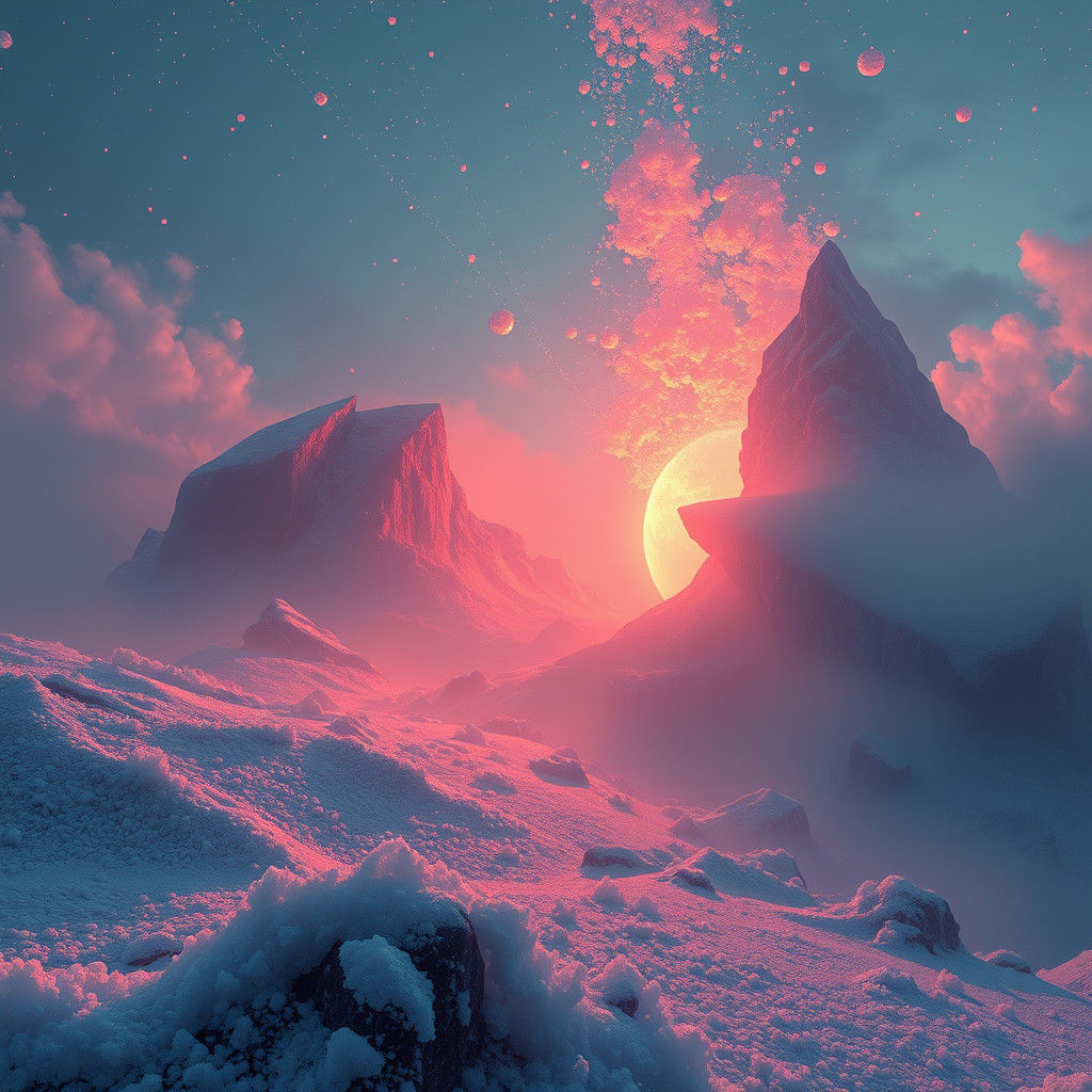 Dreamlike Realm of Salt and Sugar in Atmospheric Style