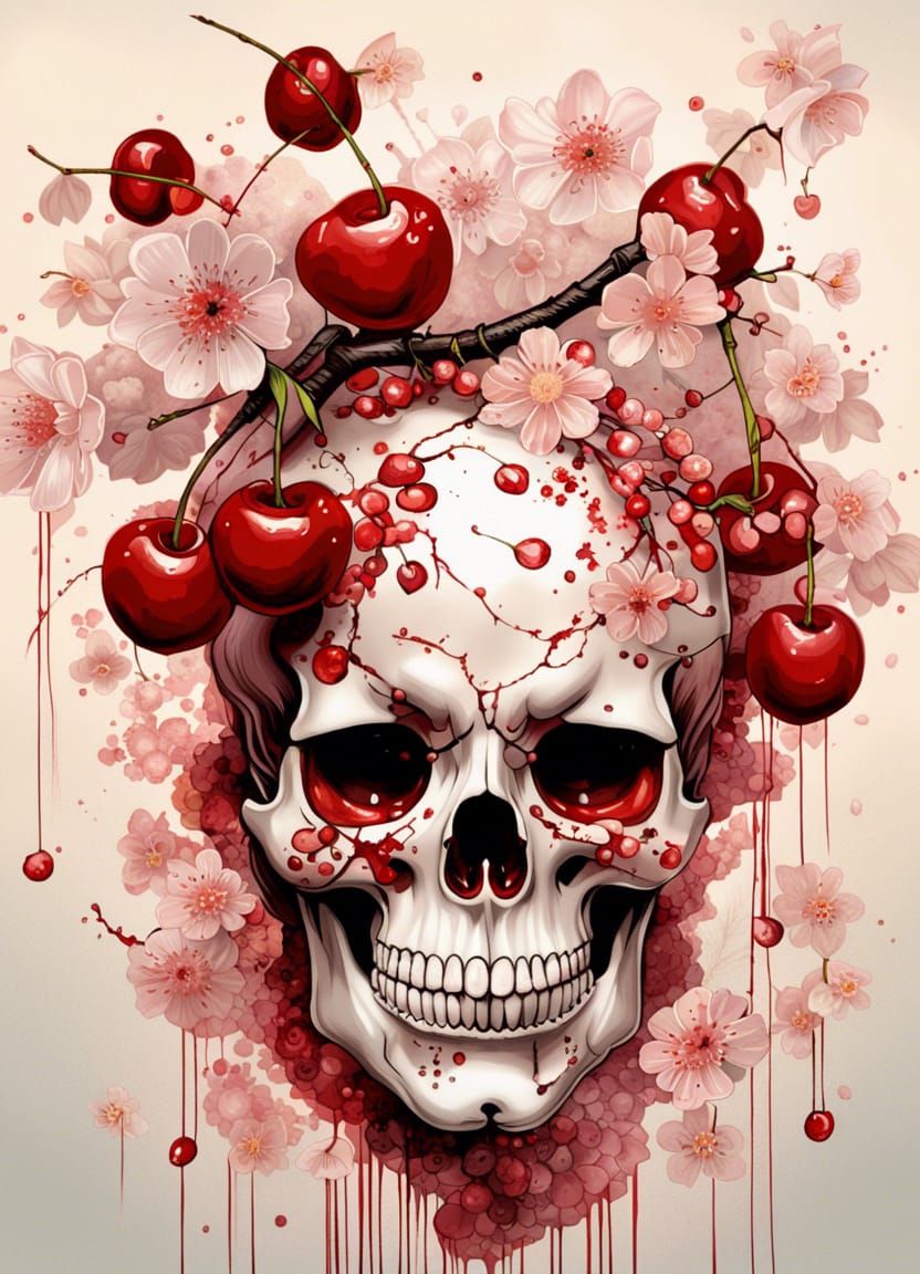 Sweet cherry pie 🍒🍰💀