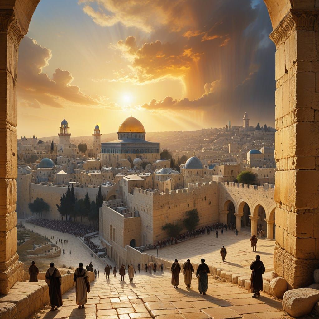 Ancient Jerusalem Awakens in Golden Light