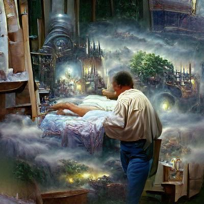 The dream god seeking on you at night 