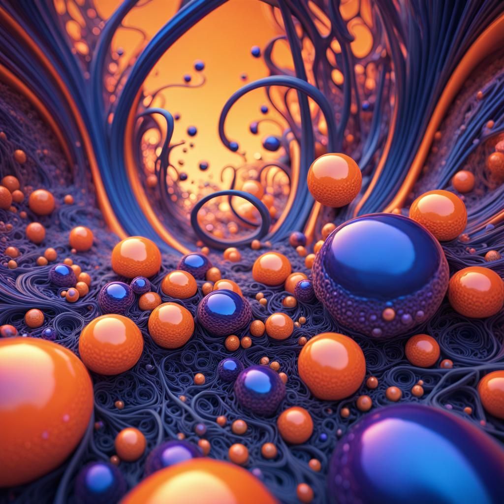 bubbles, mosses and vines AI Generated Artwork NightCafe Creator