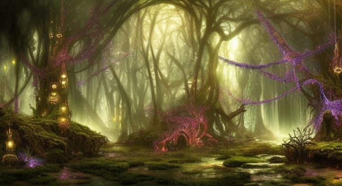 Fae Forest - AI Generated Artwork - NightCafe Creator