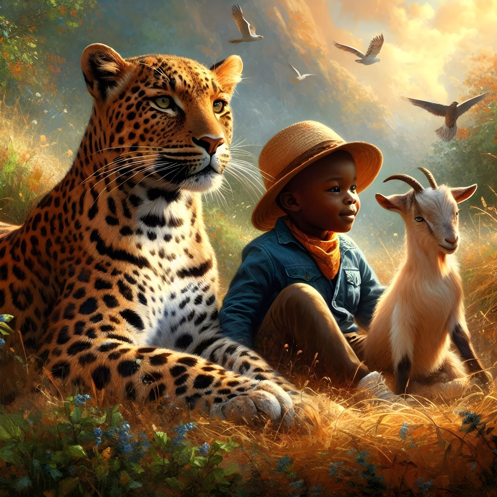 and the leopard shall lie down with the kid - Isaiah 11:6