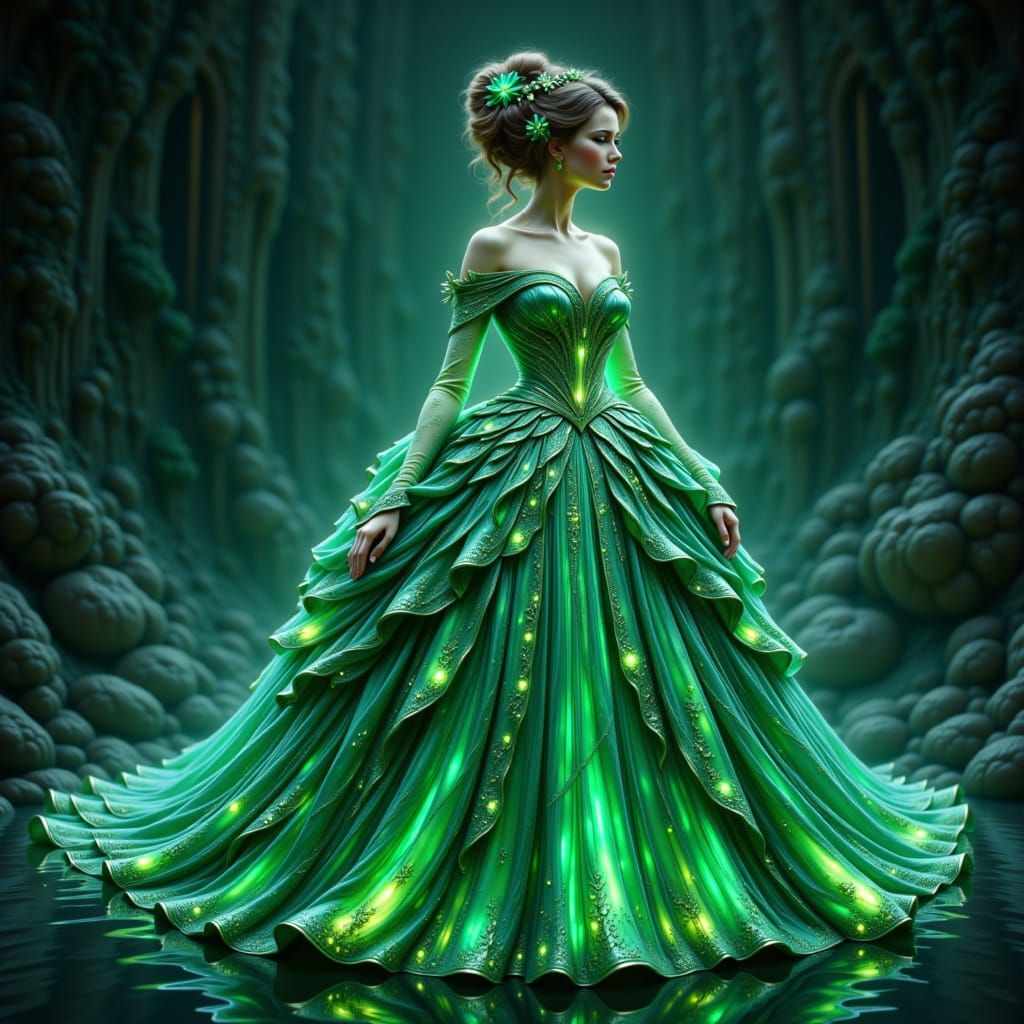<lora:Dresses Galore:1.0> Ball Gown <emerald green> Hyperrealistic