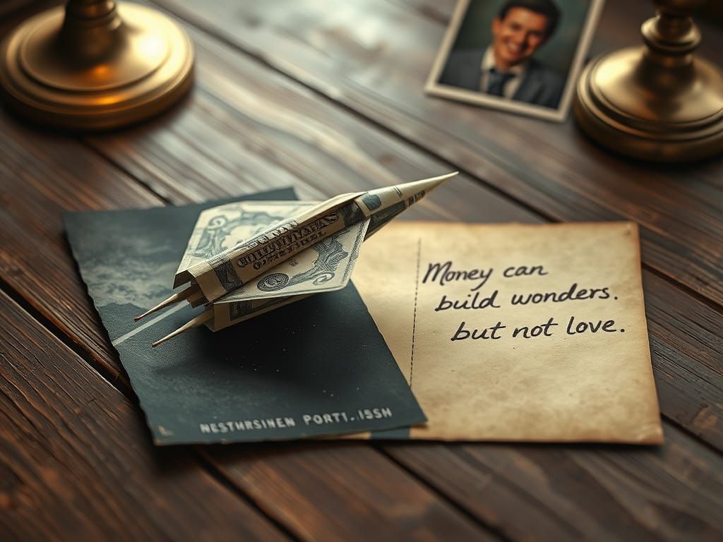"Money can build wonders, but not love."  by @mchhmje