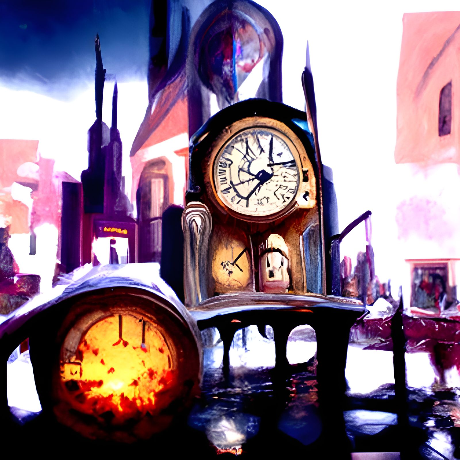 The Magic World of Clocks 15.6X 🤩🤩hyperrealism parallax co...