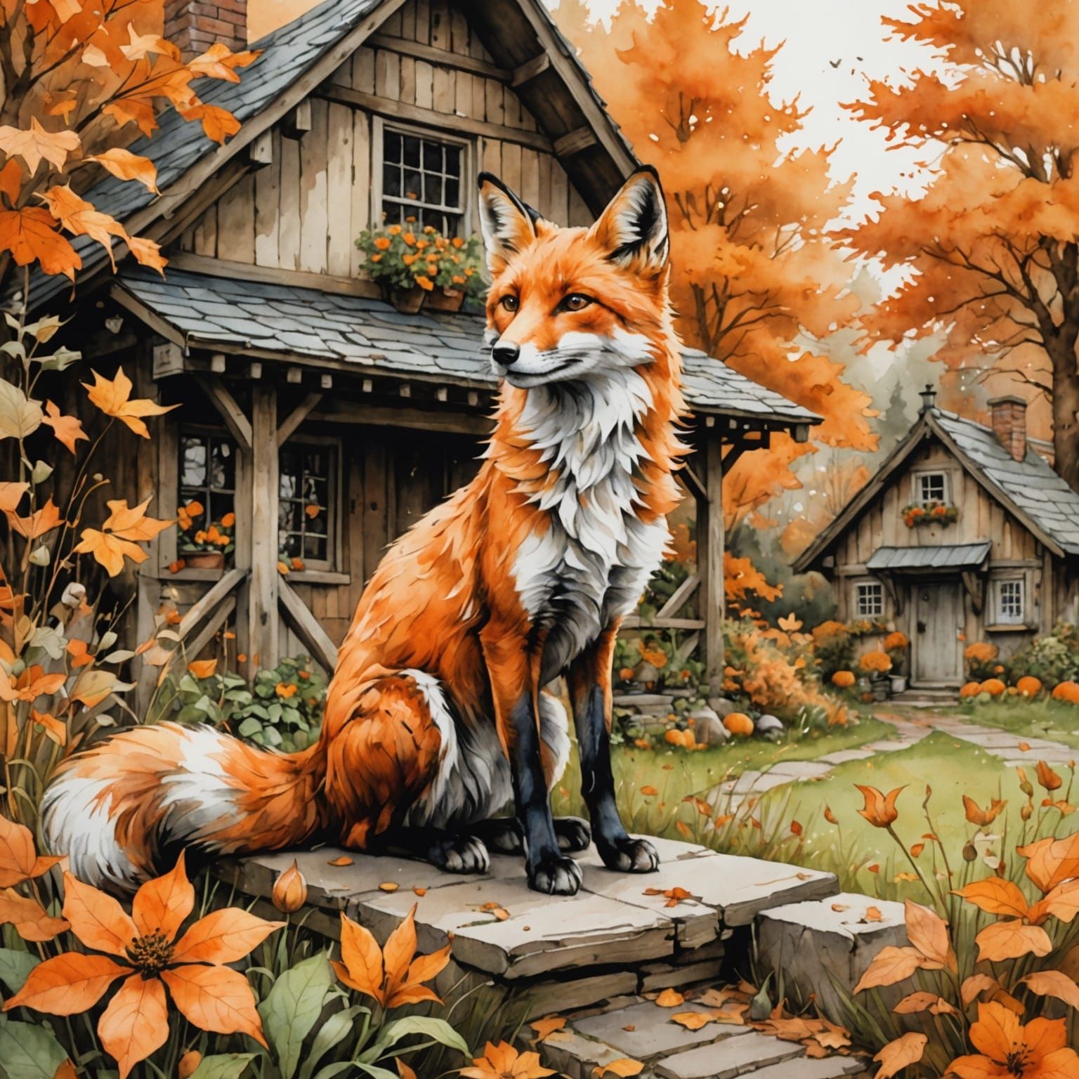 Autumn fox