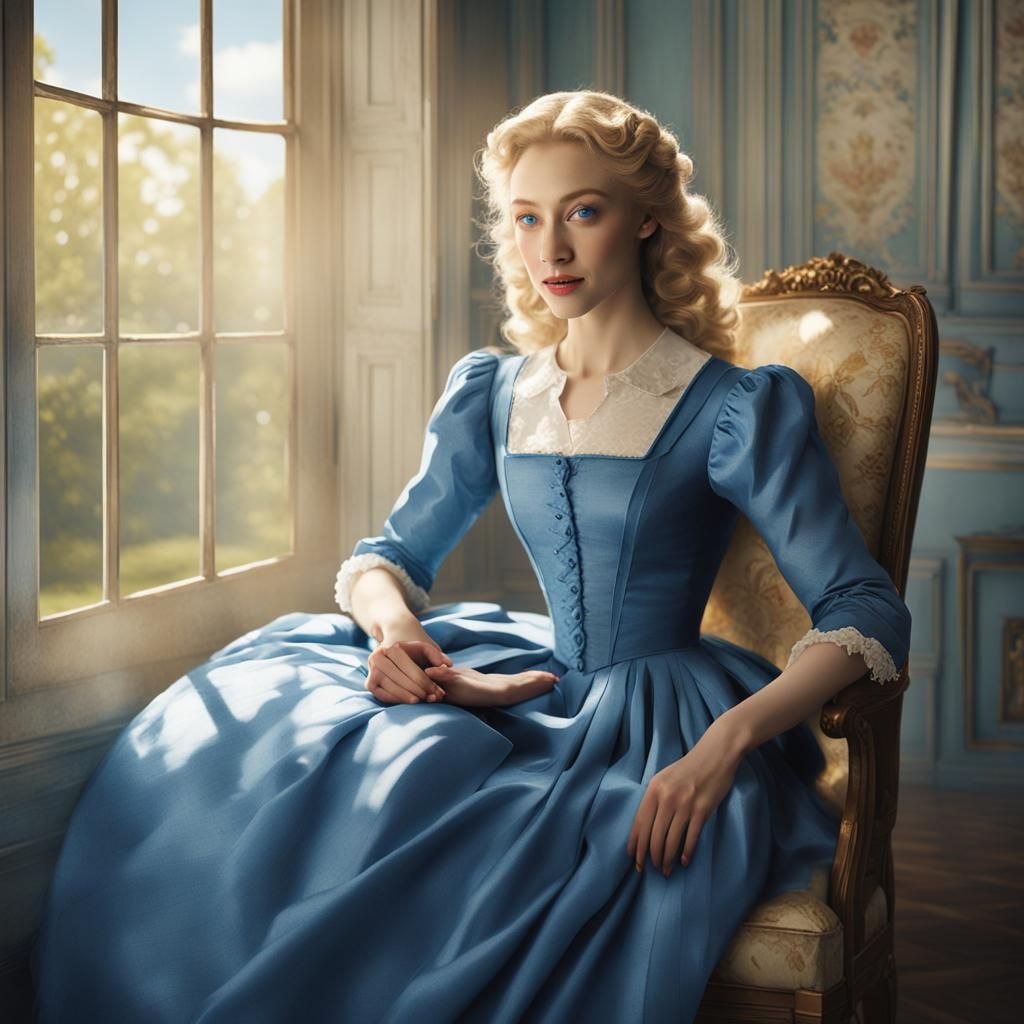 a beautiful 19 years old blond young woman, Sarah Gadon look...